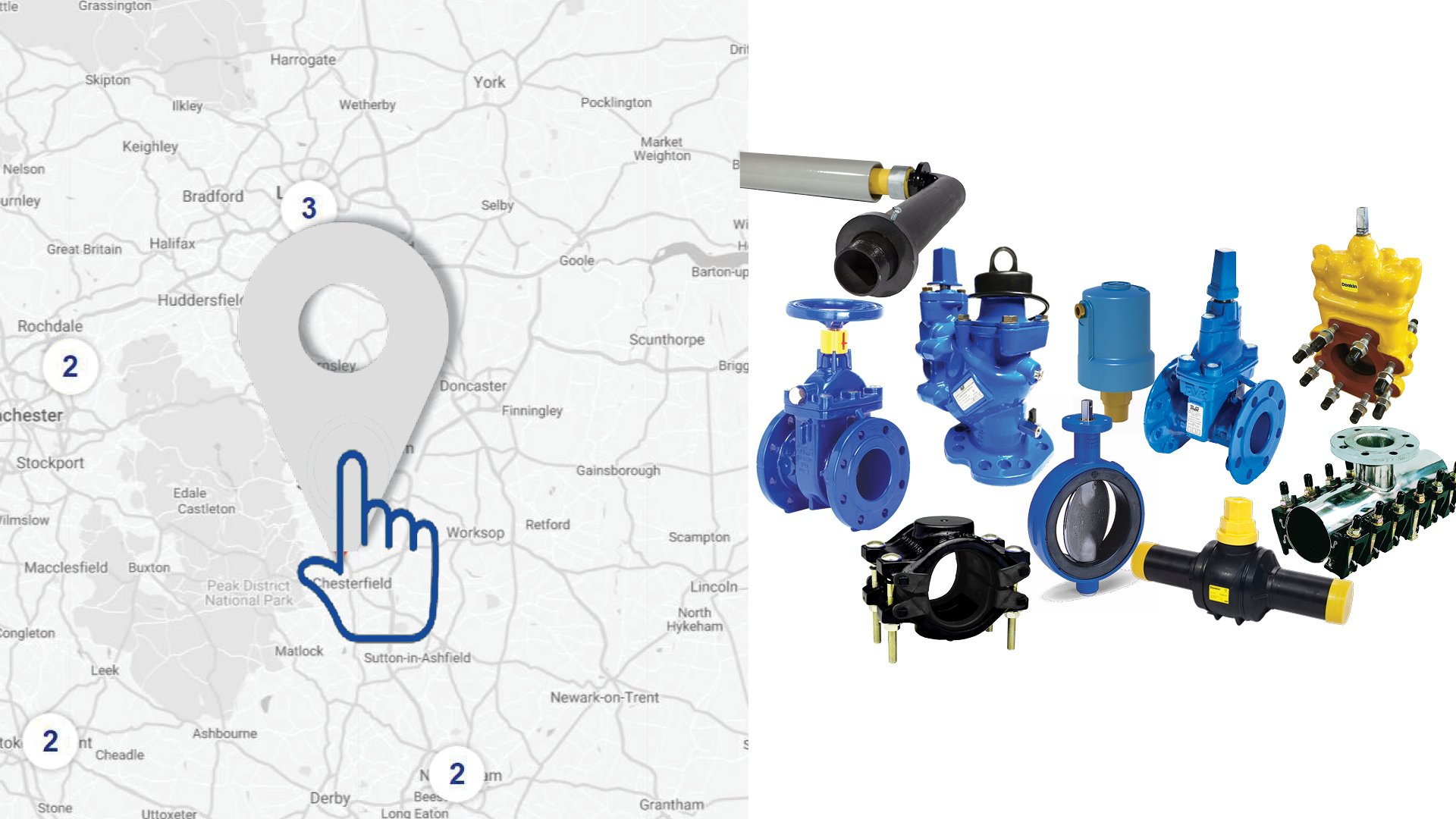 AVK UK Distributor Map 