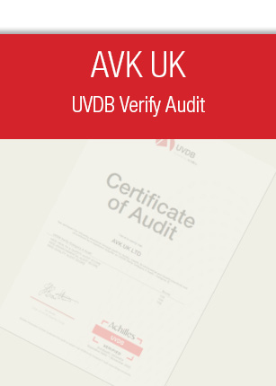 AVK UK Achilles Certificate of Audit UVDB