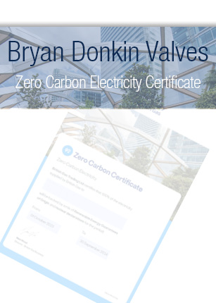 Bryan Donkin Valves British Gas Zero Carbon Electricity Cert