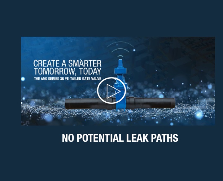 PE tailed gate valve video demonstrating no potential leak paths