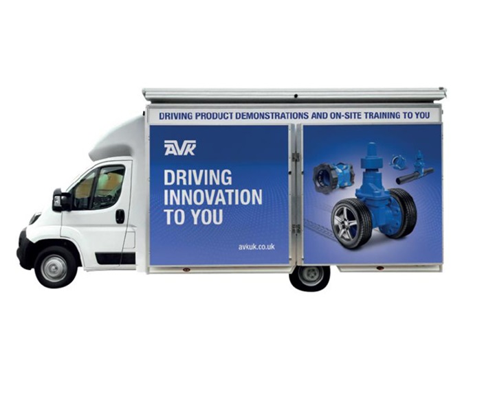 AVK UK Road show van bringing valve and fittings innovation to your door