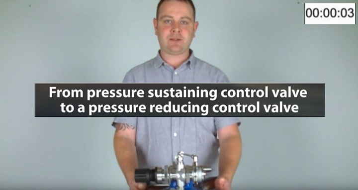 AVK Control Valves Change from sustaining to reducing